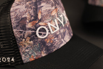 Onyx Camo Trucker Hat – TAY Edition (2024 Drop)