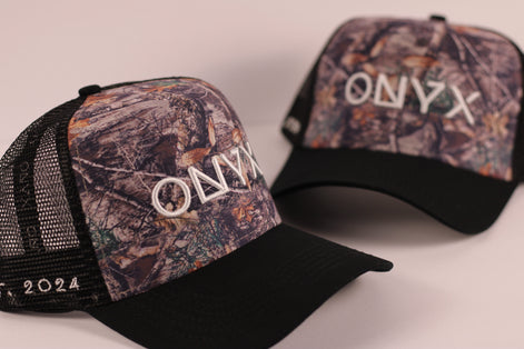 Onyx Camo Trucker Hat – TAY Edition (2024 Drop)