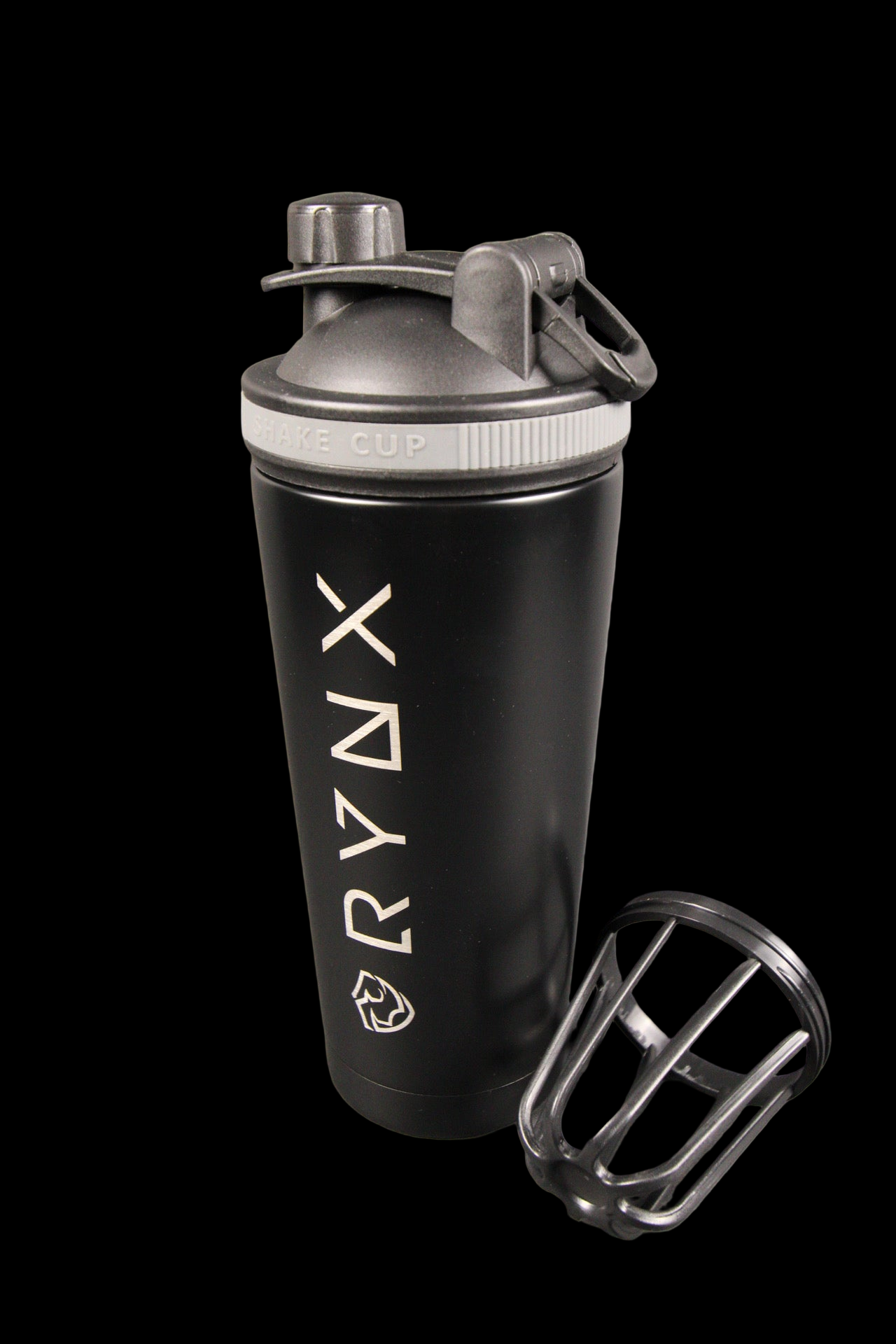 RYNX Stainless Steel Shaker Cup – Premium Double-Wall Mixer with Detachable Agitator