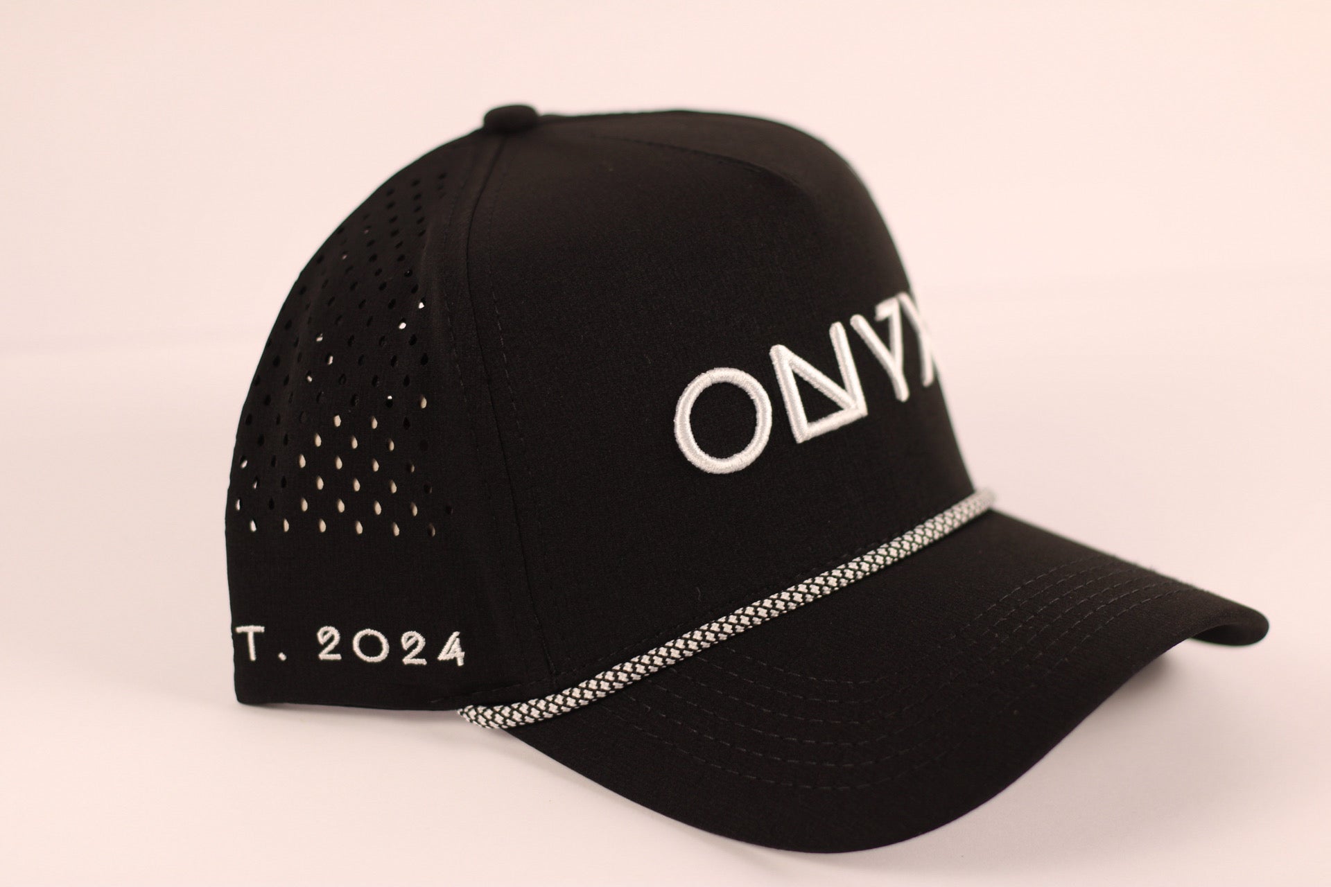 Onyx Blackout Performance Cap – Embroidered Edition (2024 Drop)
