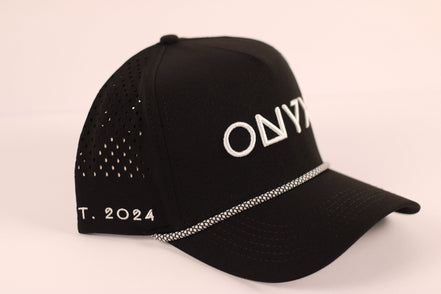 Onyx Blackout Performance Cap – Embroidered Edition (2024 Drop)