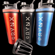 RYNX Stainless Steel Shaker Cup – Premium Double-Wall Mixer with Detachable Agitator