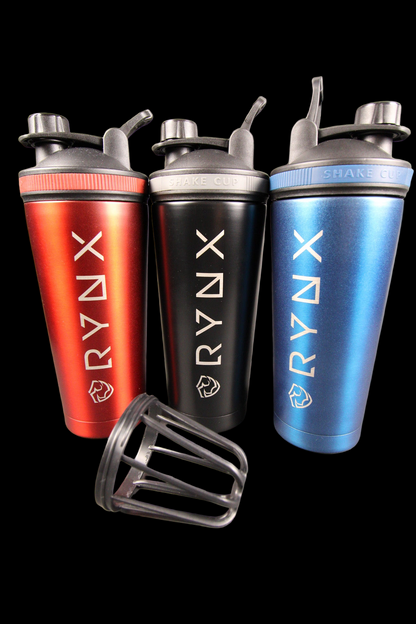 RYNX Stainless Steel Shaker Cup – Premium Double-Wall Mixer with Detachable Agitator