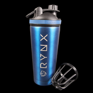 RYNX Stainless Steel Shaker Cup – Premium Double-Wall Mixer with Detachable Agitator