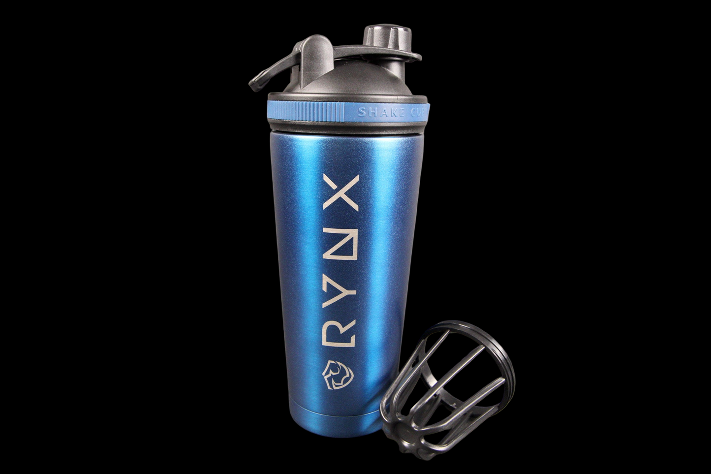 RYNX Stainless Steel Shaker Cup – Premium Double-Wall Mixer with Detachable Agitator