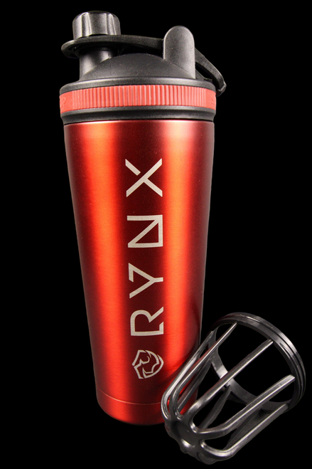 RYNX Stainless Steel Shaker Cup – Premium Double-Wall Mixer with Detachable Agitator