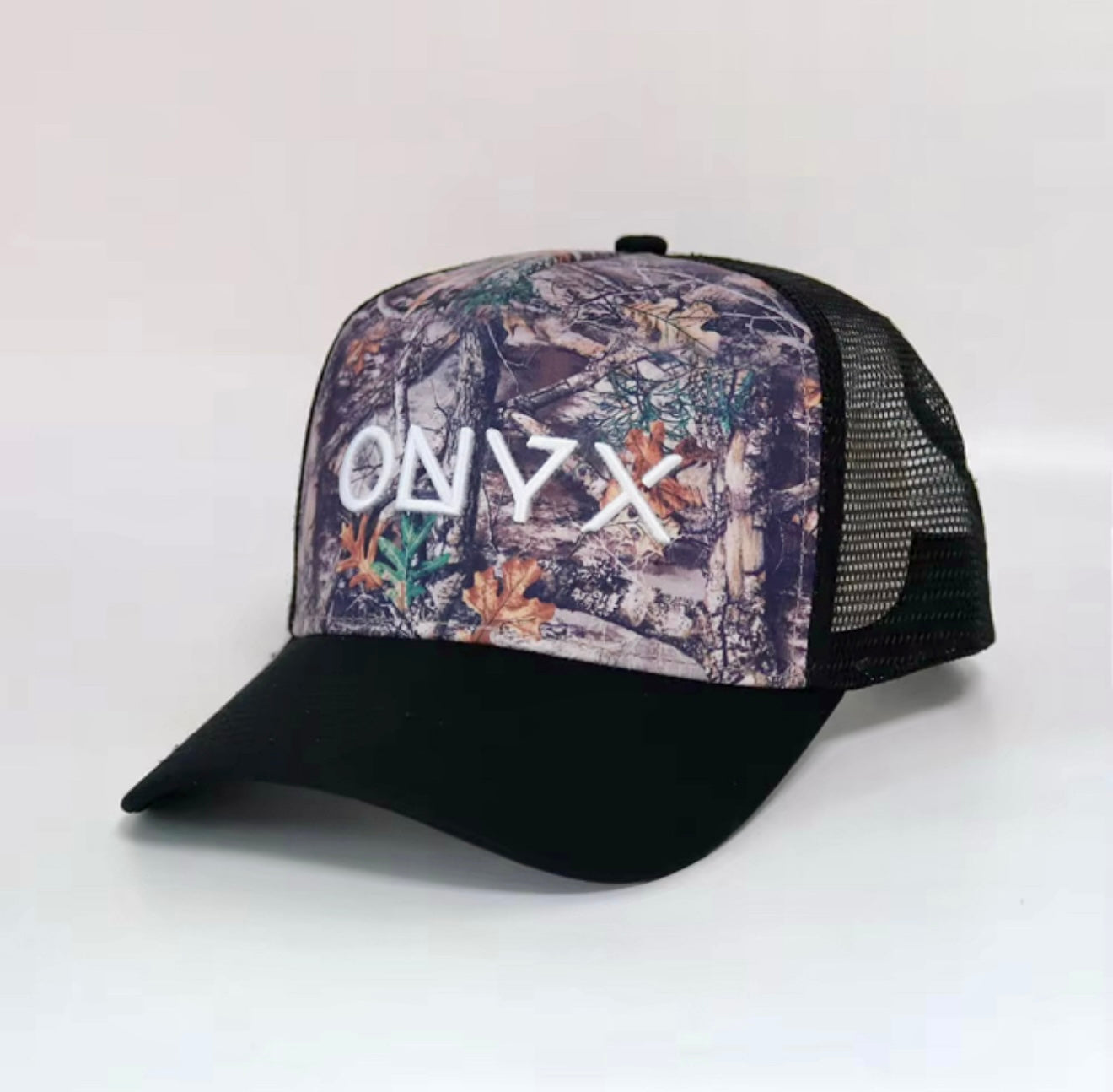 Onyx Camo Trucker Hat – TAY Edition (2024 Drop)