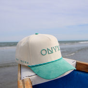 ONYX 2024 Limited Edition Cap – Cream & Teal