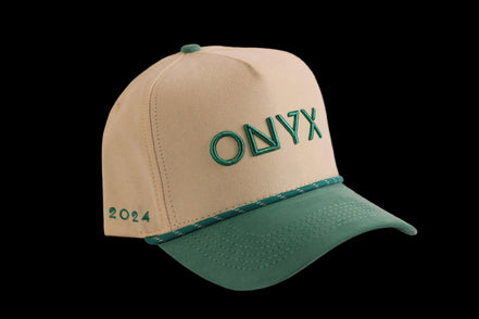 ONYX 2024 Limited Edition Cap – Cream & Teal